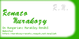 renato murakozy business card